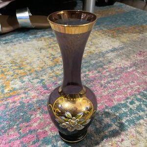 Hand blown bud vase
